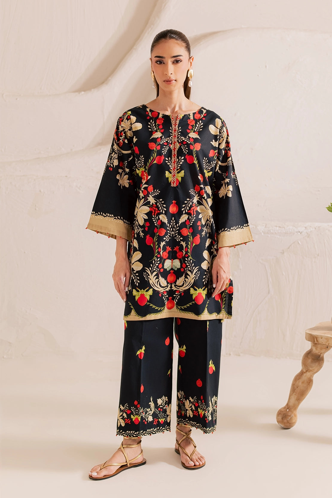 Stitched 2 Piece - Printed Lawn - After Dark