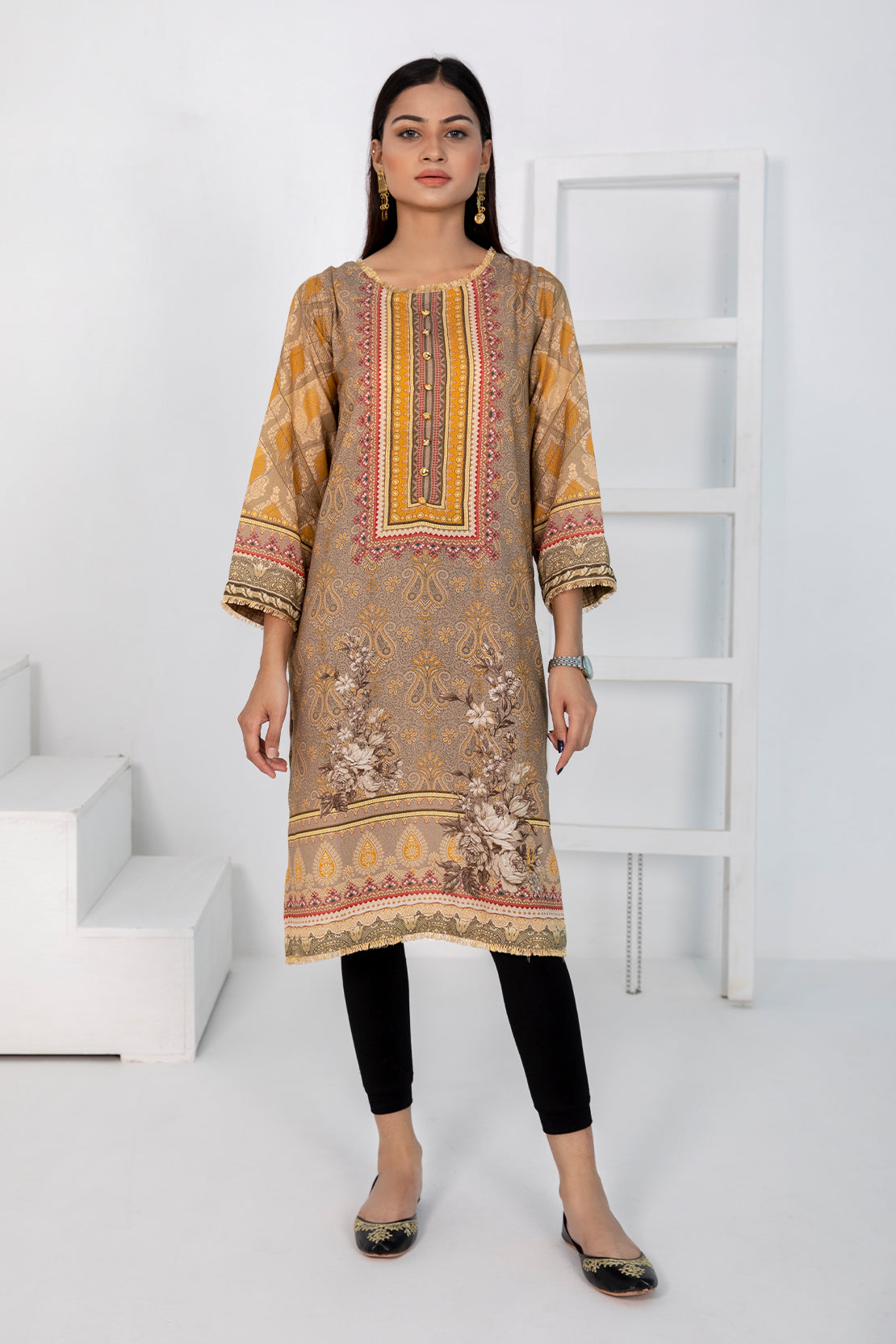 1 PIECE - DIGITALLY PRINTED KARANDI -  5531