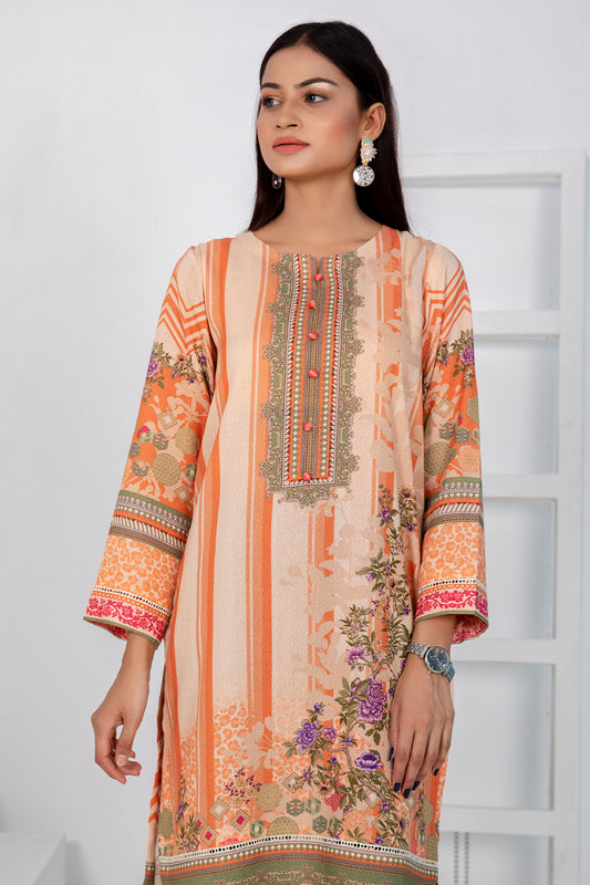 1 PIECE - DIGITALLY PRINTED KARANDI - 5534