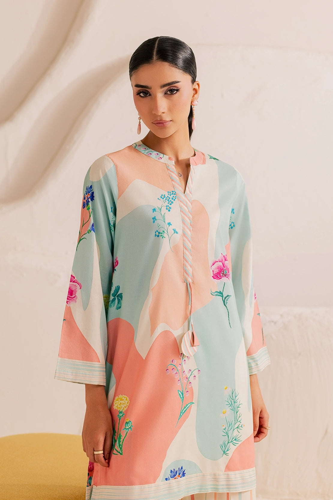 Stitched 2 Piece - Printed Lawn - Pastel Dream