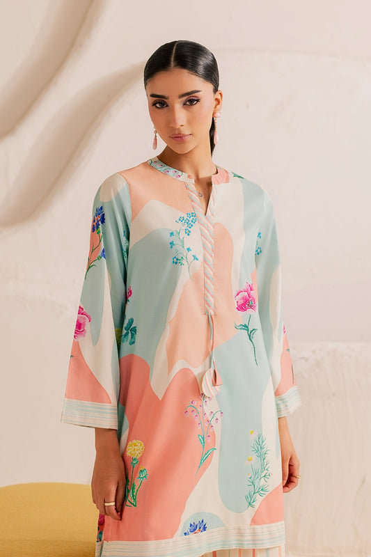 Stitched 2 Piece - Printed Lawn - Pastel Dream