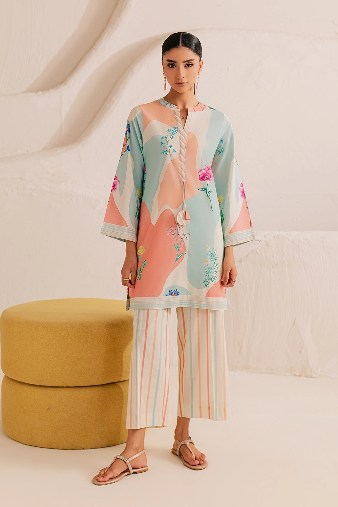 Stitched 2 Piece - Printed Lawn - Pastel Dream