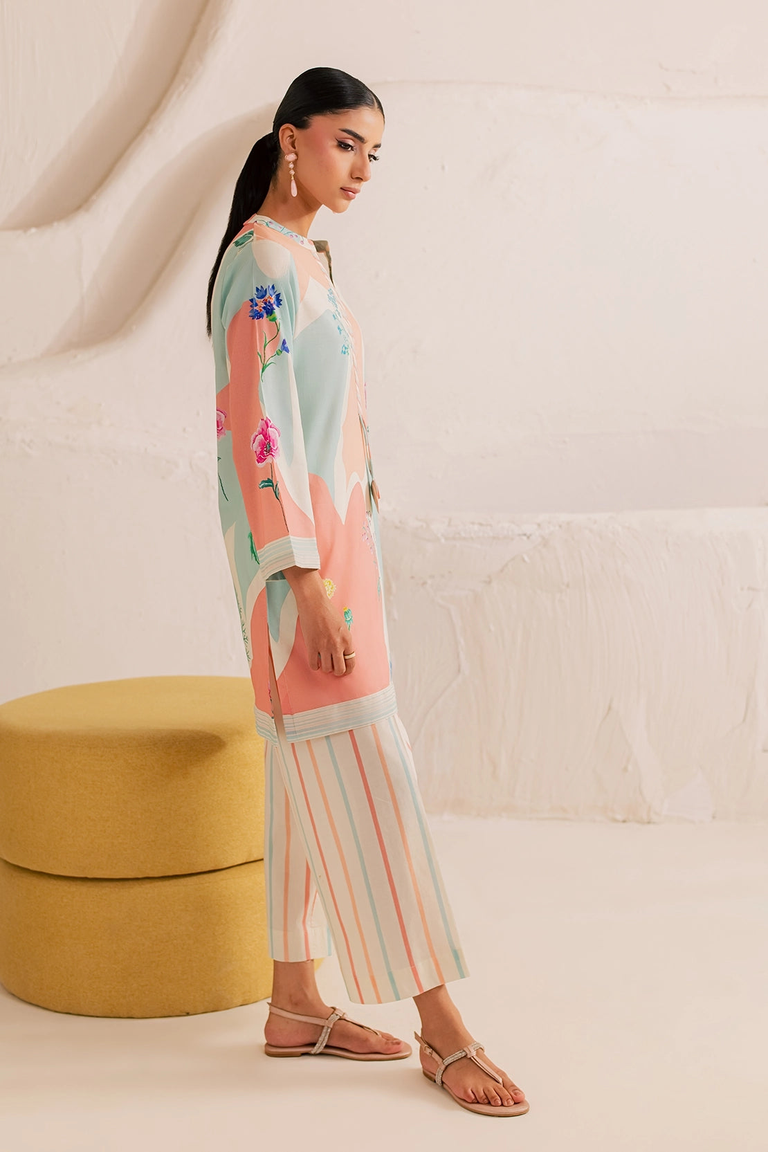 Stitched 2 Piece - Printed Lawn - Pastel Dream