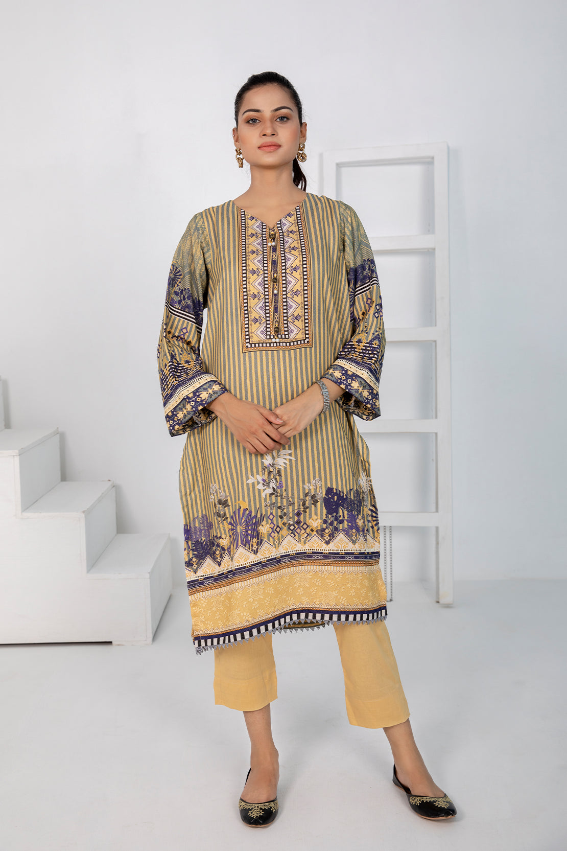 1 PIECE - DIGITALLY PRINTED KARANDI - 5535