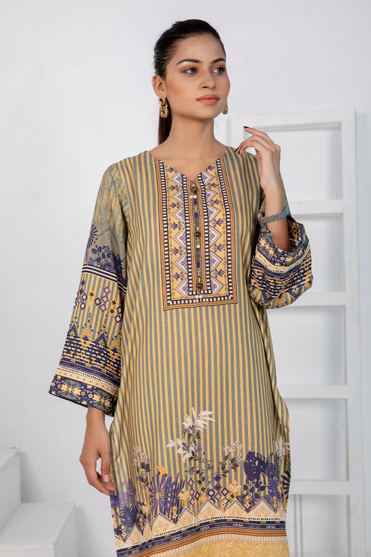 1 PIECE - DIGITALLY PRINTED KARANDI - 5535