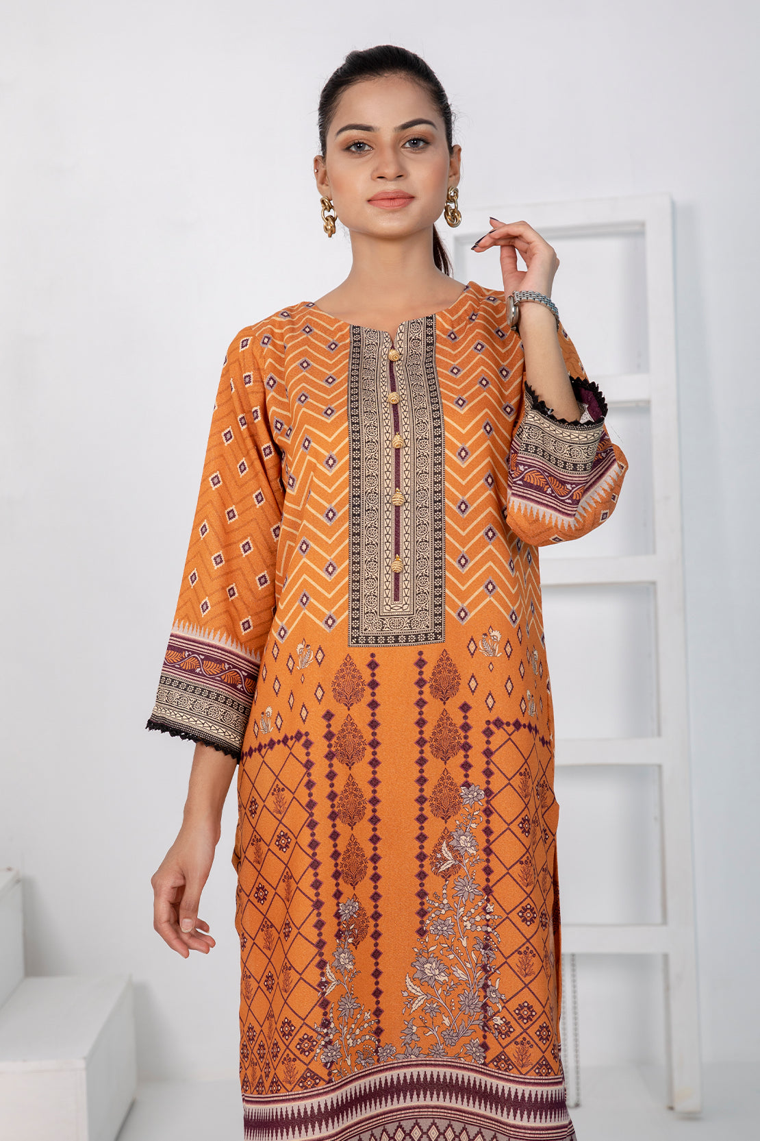 1 PIECE - DIGITALLY PRINTED KARANDI - 5536