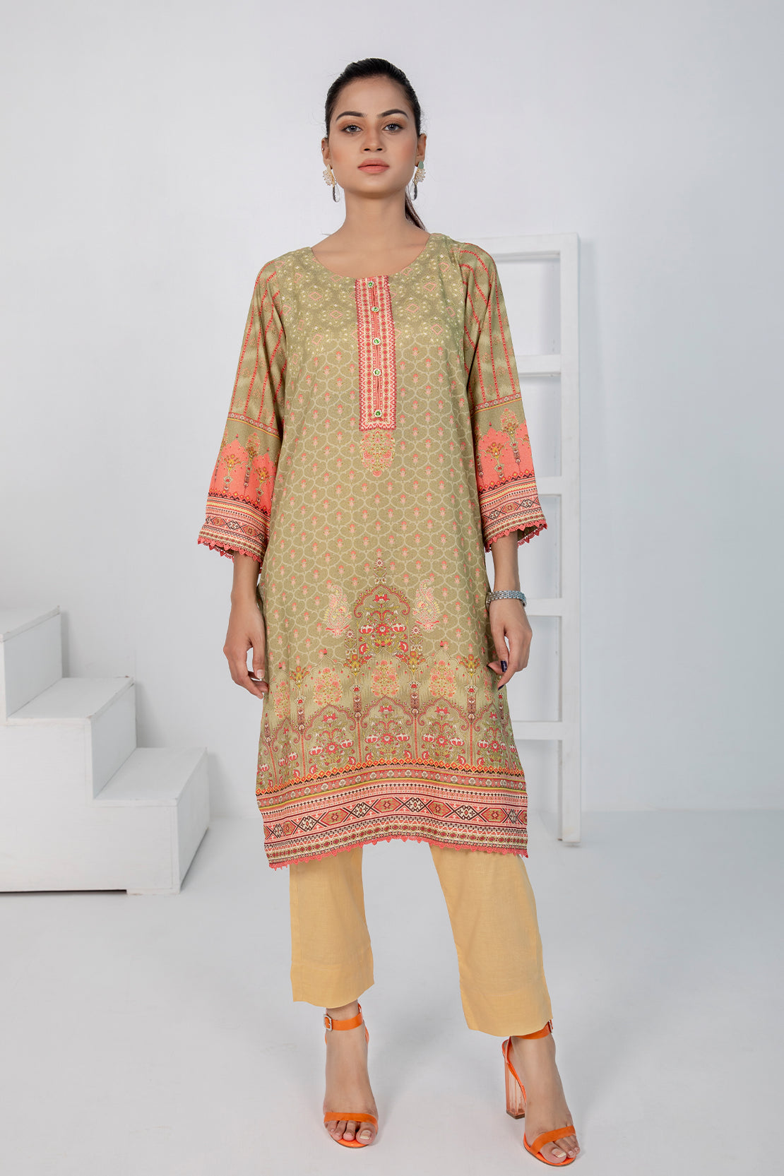 1 PIECE - DIGITALLY PRINTED KARANDI - 5537