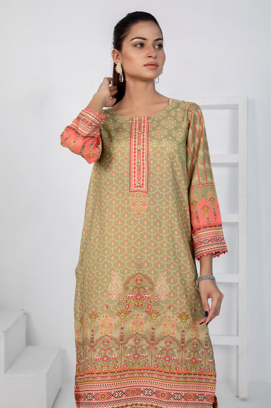 1 PIECE - DIGITALLY PRINTED KARANDI - 5537