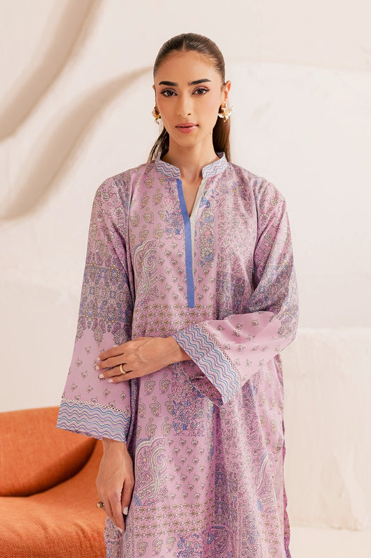 Stitched 2 Piece - Printed Lawn - Amethyst