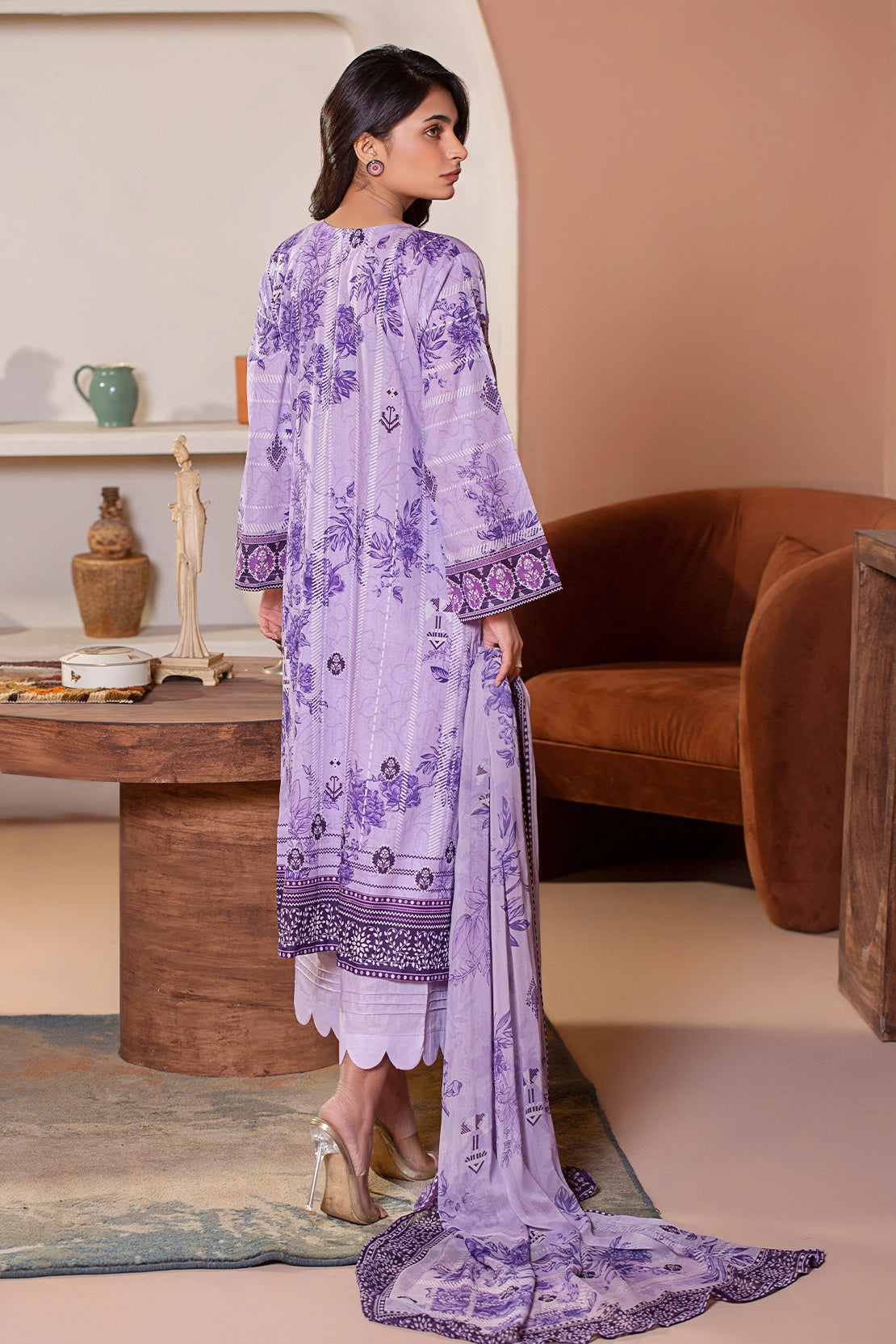 3 PIECE - PREMIUM EMBROIDERED LAWN - 9144