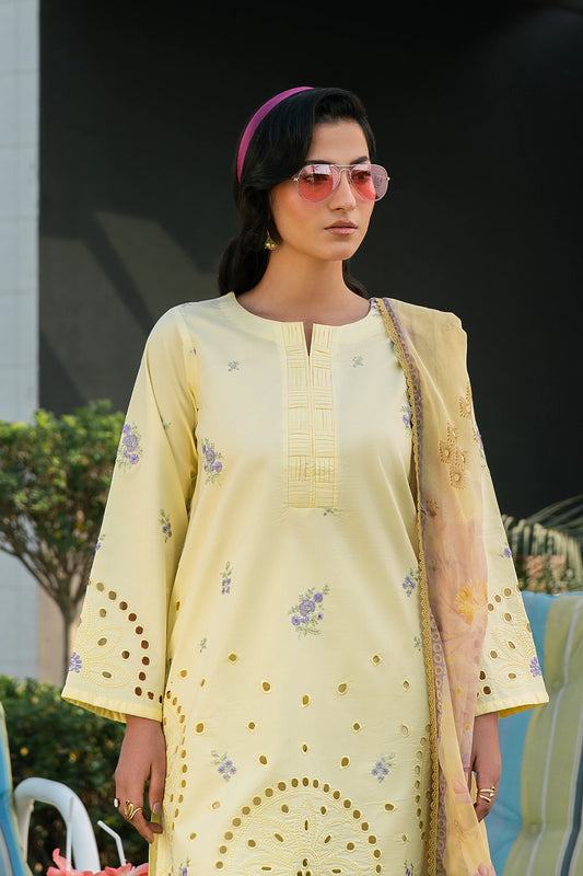 3 Piece - Premium Embroidered Lawn - 3761