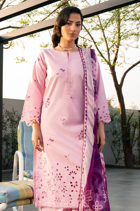 3 Piece - Premium Embroidered Lawn - 3763