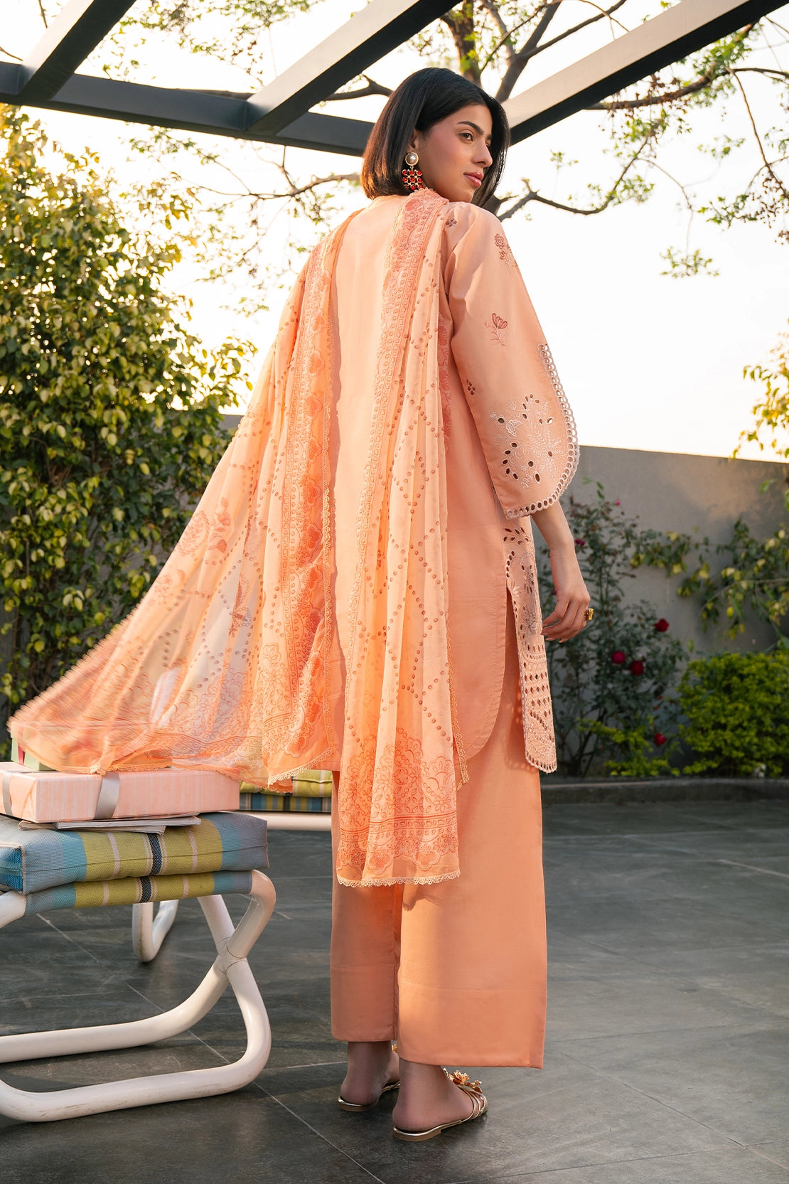 3 Piece - Premium Embroidered Lawn - 3766