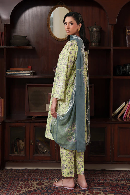 3 Piece - Luxury Embroidered Lawn - 1005