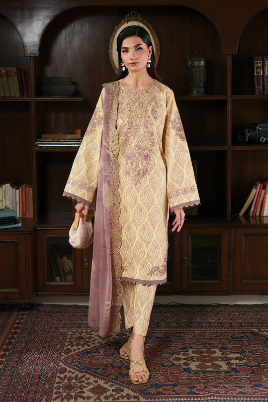 3 Piece - Luxury Embroidered Lawn - 1007