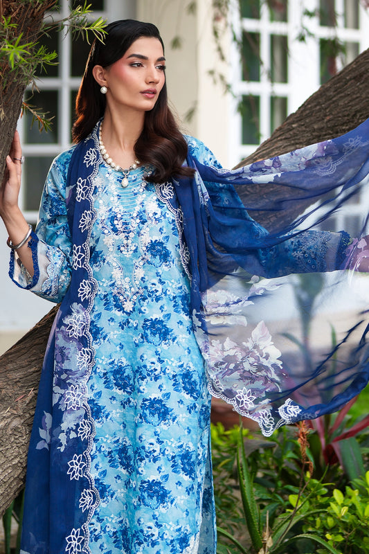 3 Piece - Luxury Embroidered Lawn - 1008