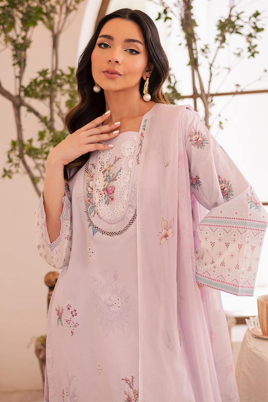 3 Piece - Premium Embroidered Lawn - 027