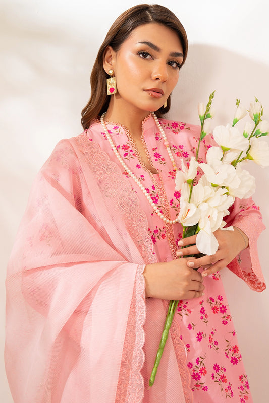 3 Piece - Premium Embroidered Lawn - 563