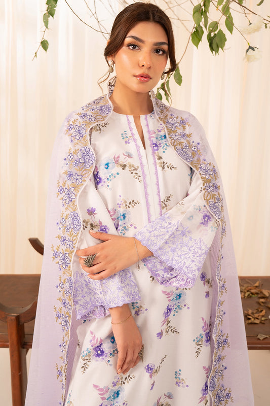 3 Piece - Premium Embroidered Lawn - 564