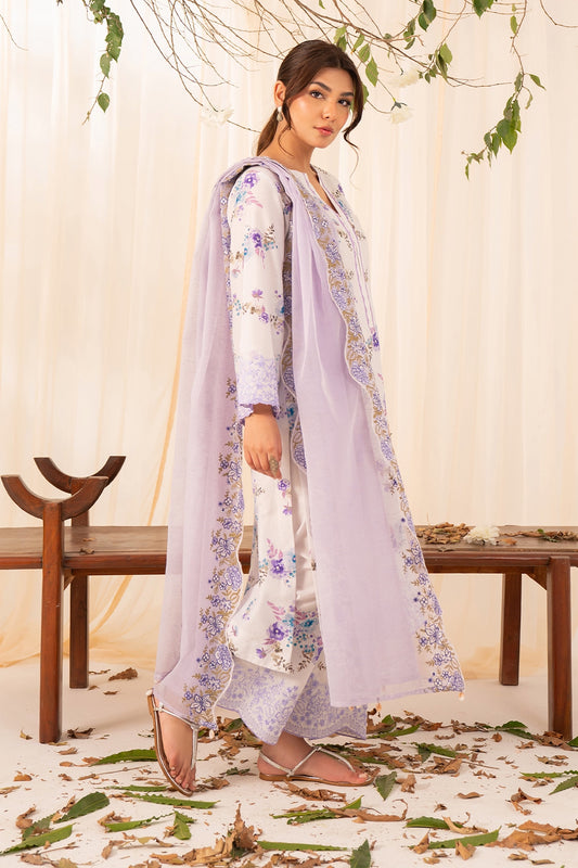 3 Piece - Premium Embroidered Lawn - 564