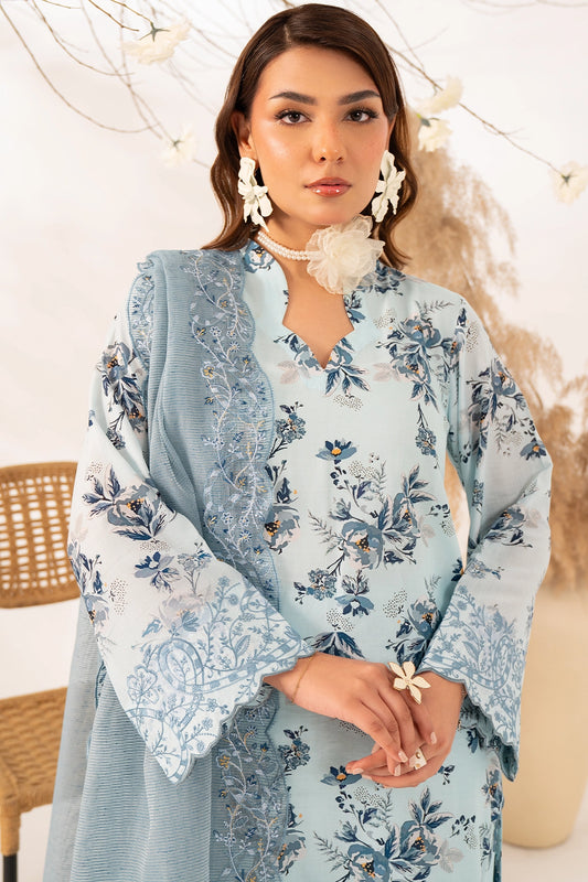 3 Piece - Premium Embroidered Lawn - 567