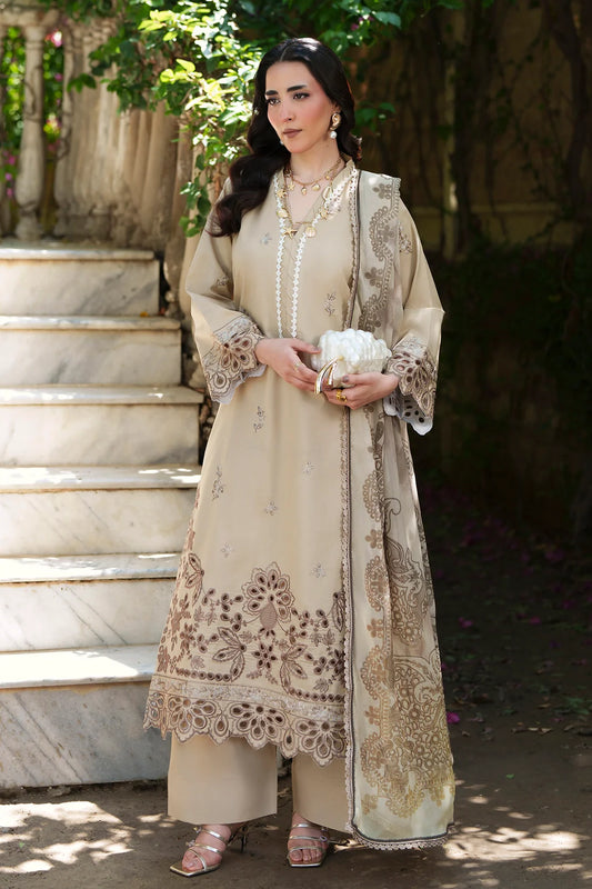 3 Piece - Luxury Embroidered Lawn - 3710