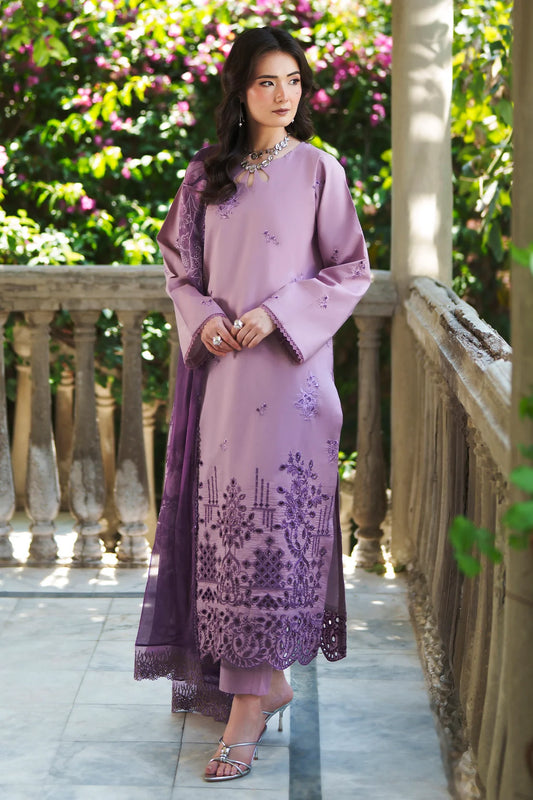 3 Piece - Luxury Embroidered Lawn - 3703