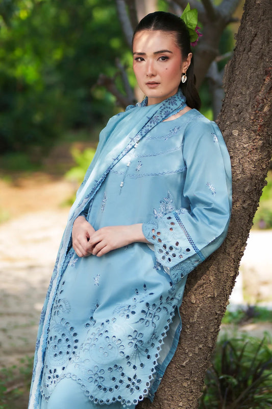3 Piece - Luxury Embroidered Lawn - 3706