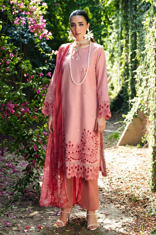 3 Piece - Luxury Embroidered Lawn - 3708