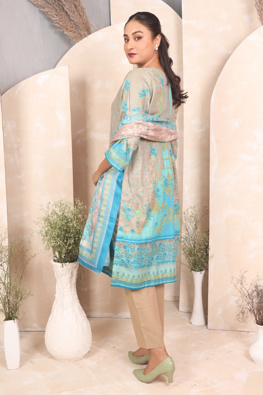 3 PIECE - PREMIUM PRINTED KHADDAR - 4046-A