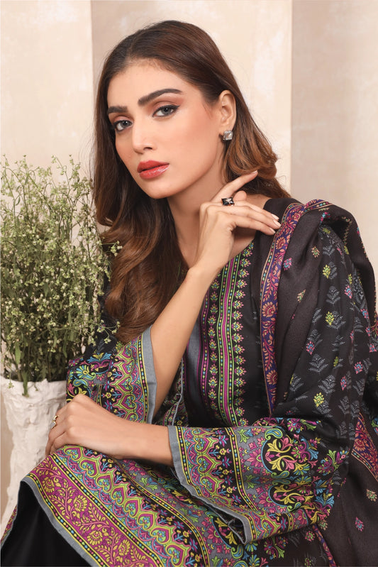 3 PIECE - PREMIUM PRINTED KHADDAR - 4050-A