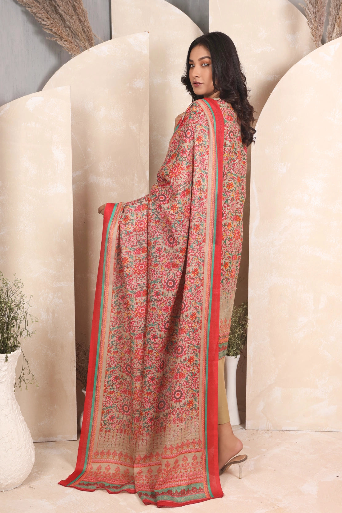 3 PIECE - RINTED KHADDAR - 4043-B