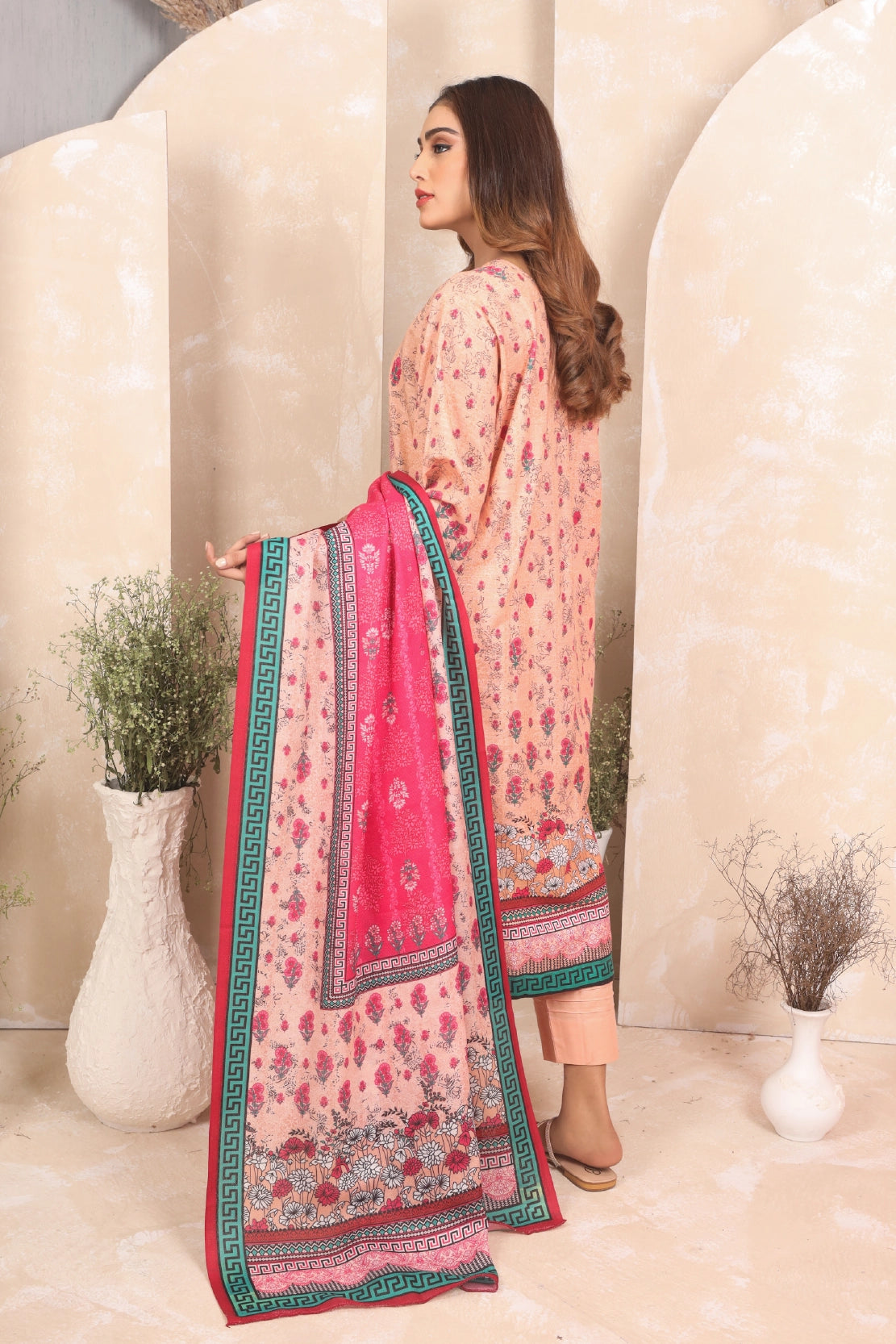 3 PIECE - PRINTED KHADDAR - 4044-A