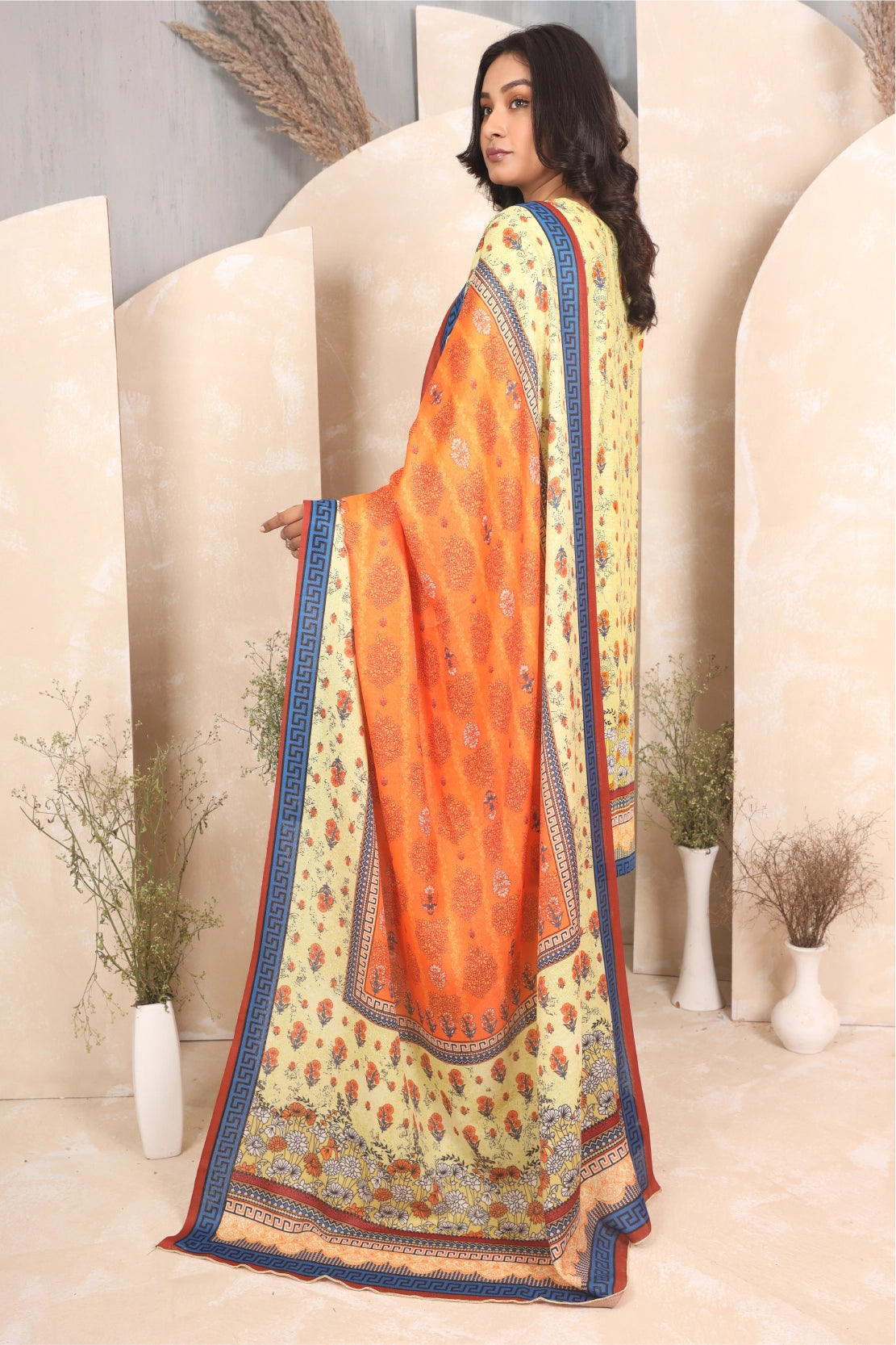 3 PIECE - PRINTED KHADDAR - 4044-B