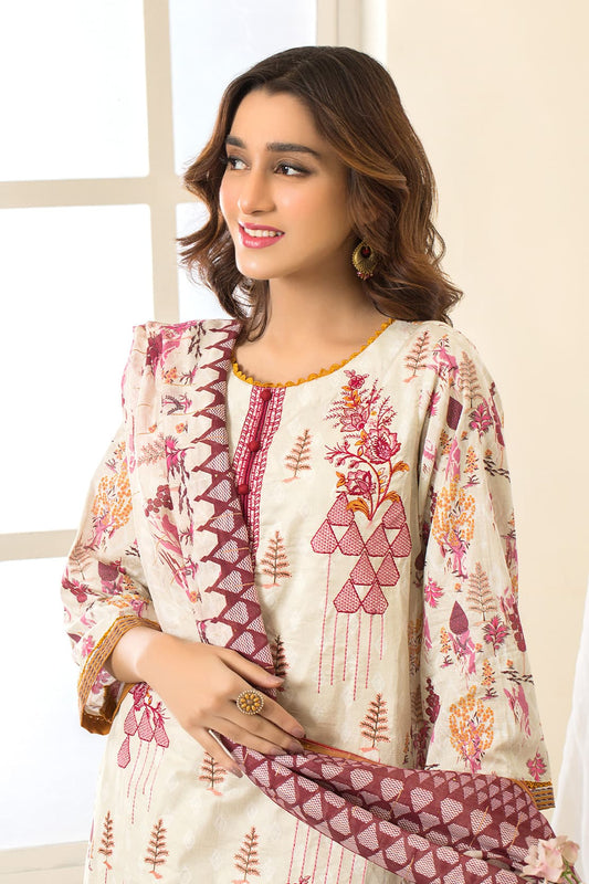 Piece – Embroidered Lawn – 7430