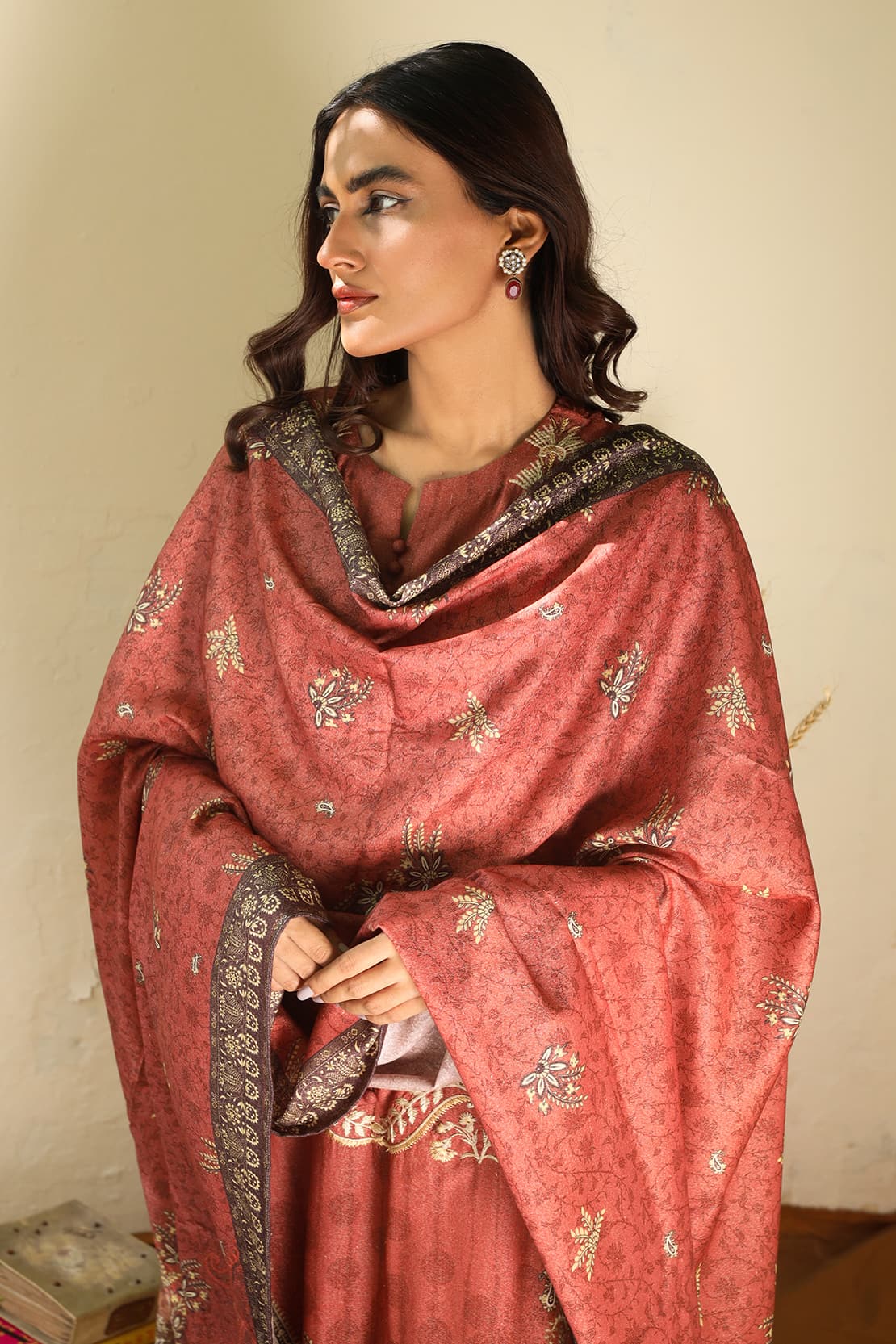 3 Piece – Premium Embroidered Karandi – 8208 – Rashid Tex