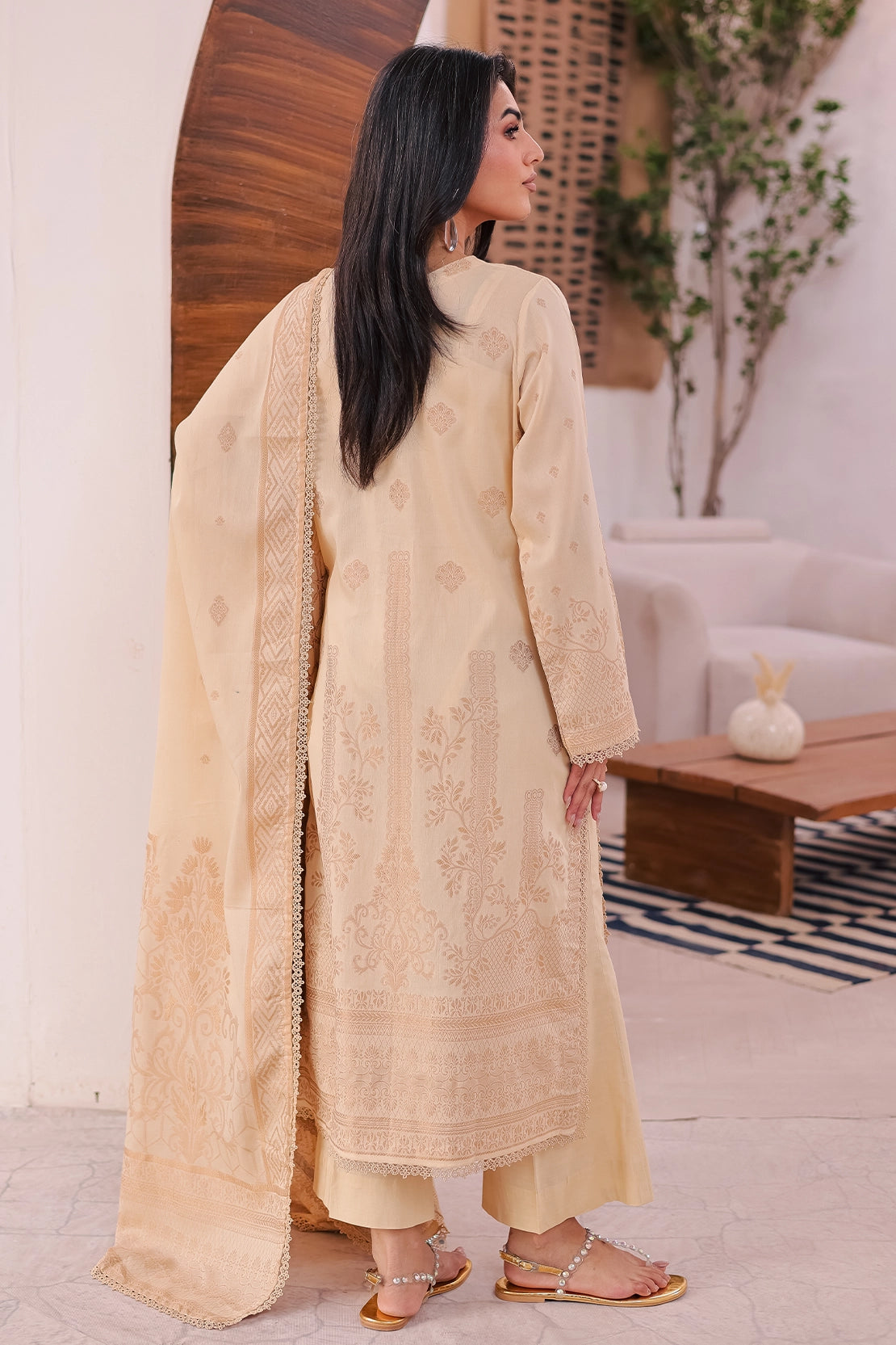 3 Piece - Premium Embroidered Jacquard - 459J