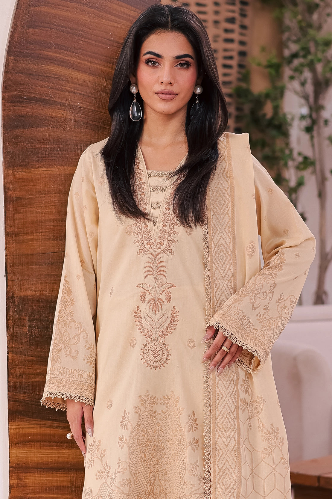 3 Piece - Premium Embroidered Jacquard - 459J