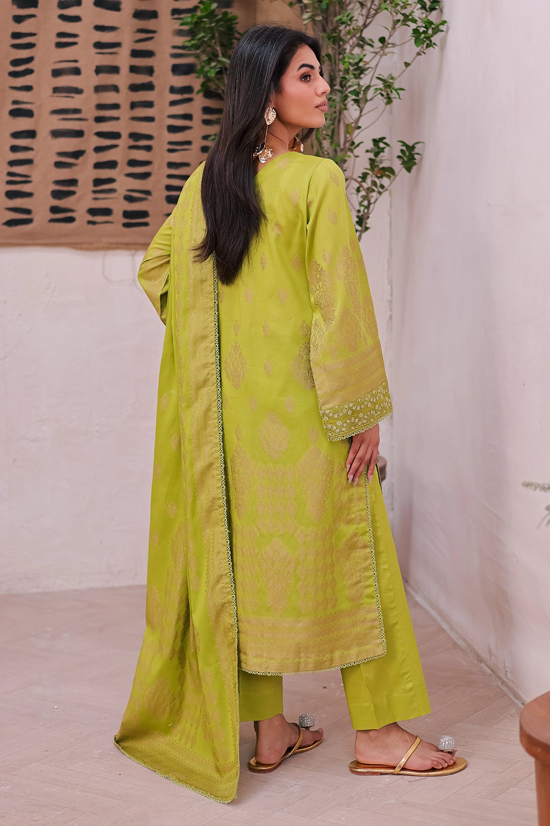 3 Piece - Premium Embroidered Jacquard - 458J