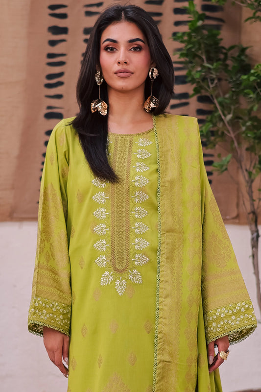 3 Piece - Premium Embroidered Jacquard - 458J