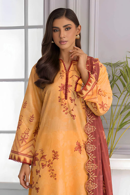 3 Piece - Embroidered Lawn - 9199