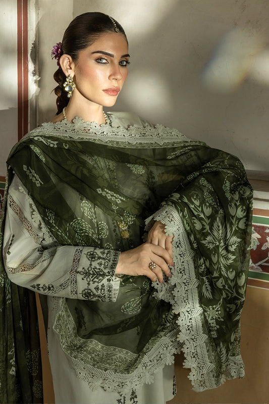 3 Piece - Premium Embroidered Luxury Lawn - 572