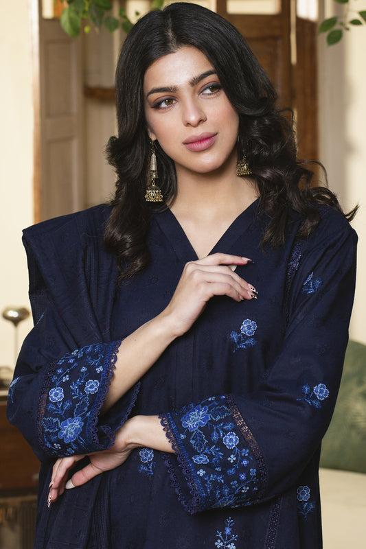 3 Piece - Premium Embroidered Jacquard Wool - 3111