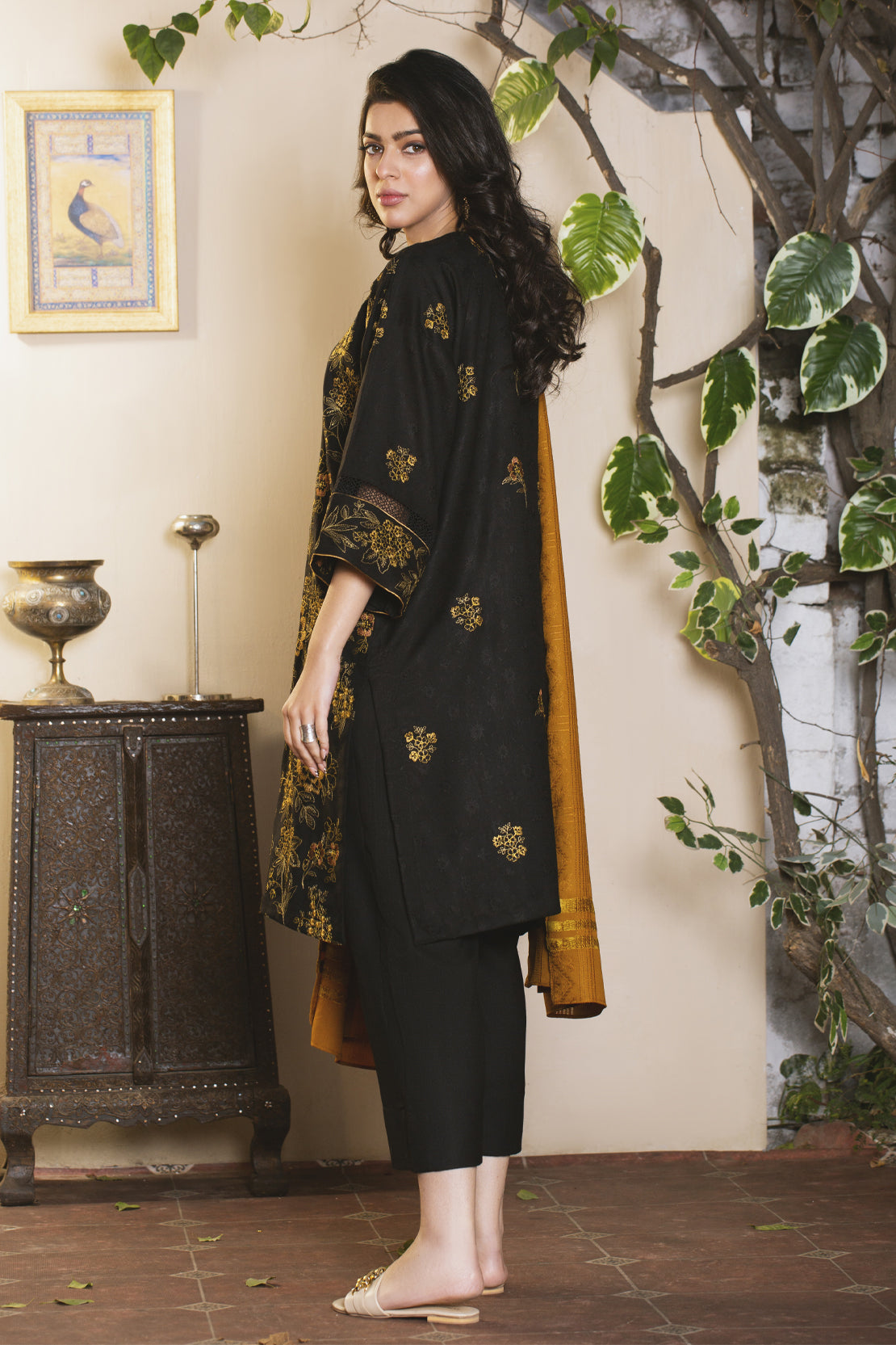 3 Piece - Premium Embroidered Jacquard Wool - 3120