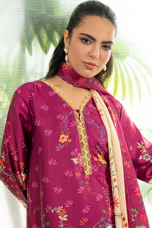 3 Piece - Digitally Printed Silk - 1003