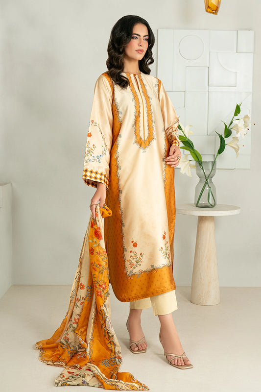 3 Piece - Digitally Printed Silk - 1004