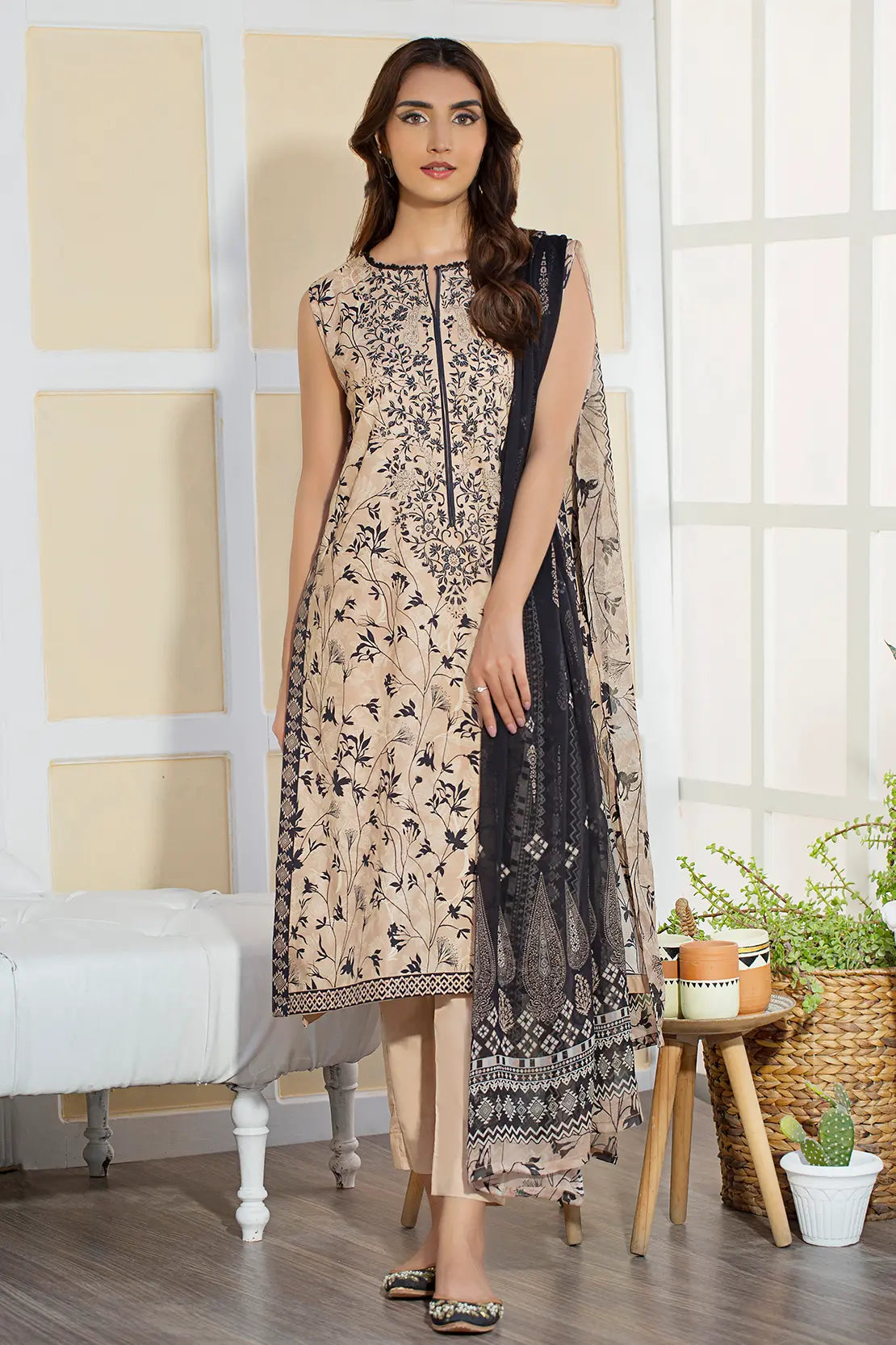 3 Piece - Luxury Printed Cambric - 8129