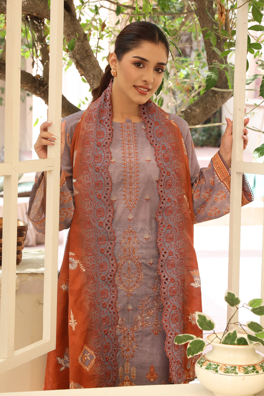 3 PIECE - PREMIUM EMBROIDERED KHADDAR - 9350