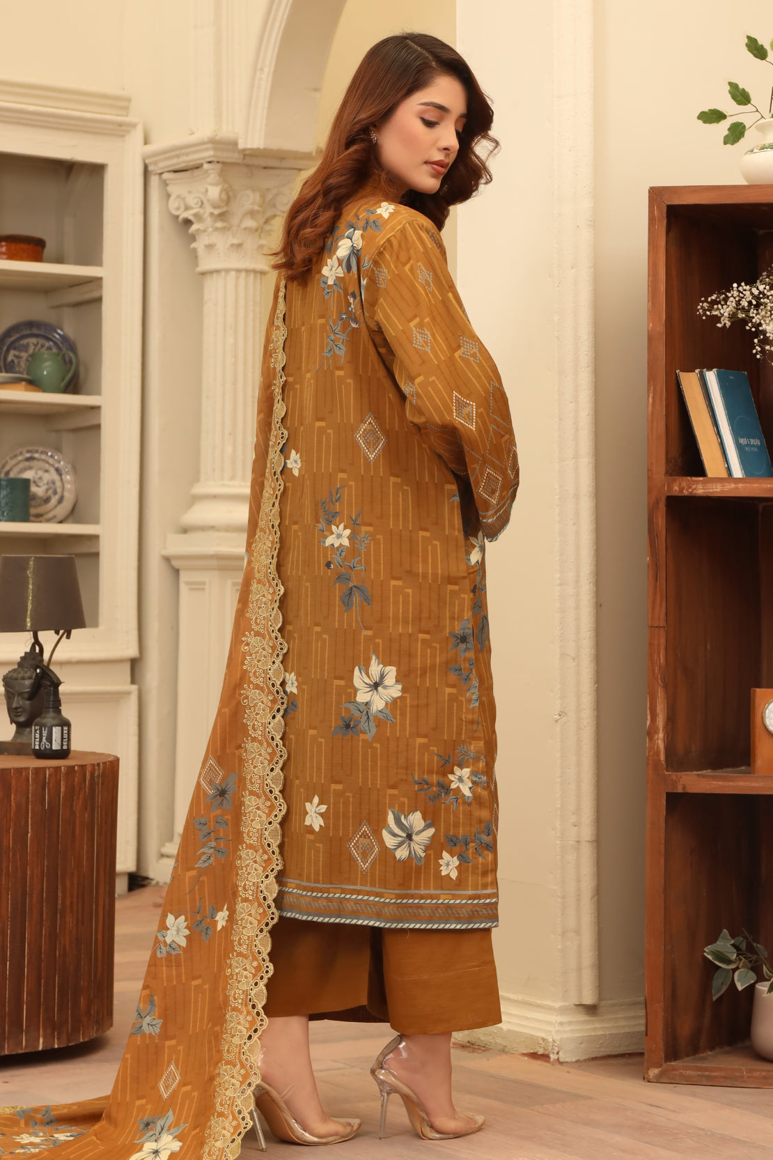 3 PIECE - PREMIUM EMBROIDERED KHADDAR - 9345