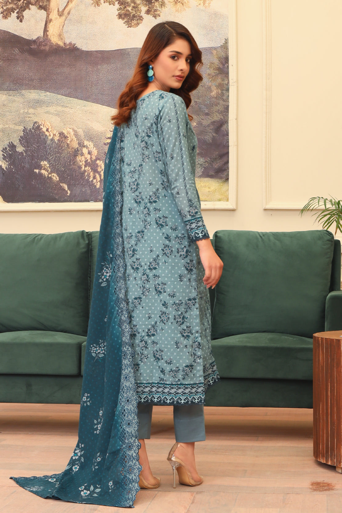 3 PIECE - PREMIUM EMBROIDERED KHADDAR - 9346